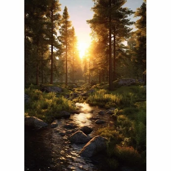 Deimantinės tapybos rinkinys 70x40 cm