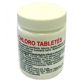 Chloro tabletės, 8 vnt.