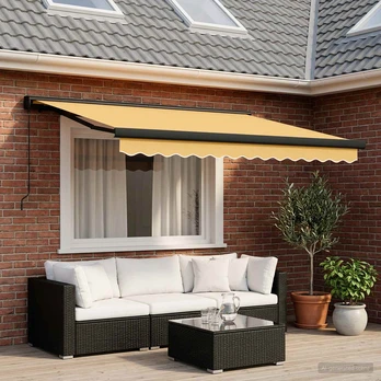 Ištraukiama markizė Smėlio 450 × 300 cm Audinys ir metalas