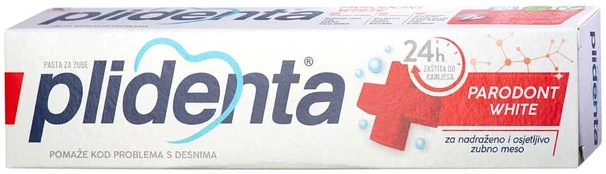 Dantų pasta PLIDENTA Parodont Baltas, 75 ml
