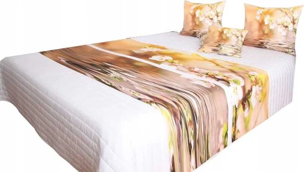 Lovatiesė 3D N40e, ruda/balta, 220 cm x 240 cm