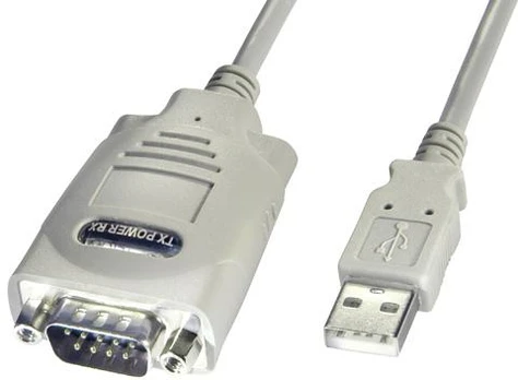 USB kabelis Lindy USB-A - RS- 422 1 m Balta (42844)
