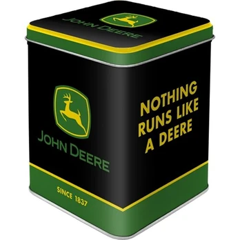 ARBATŲ DĖŽUTĖS »John Deere - Logo Black«, Nostalgic-Art