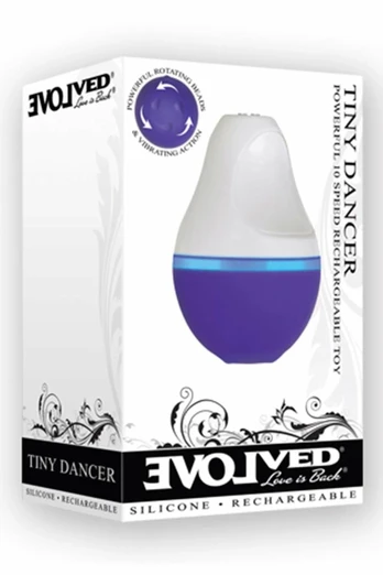 EVOLVED TINY DANCER Intimate Rotating Silicone Device, 10 Modes, USB