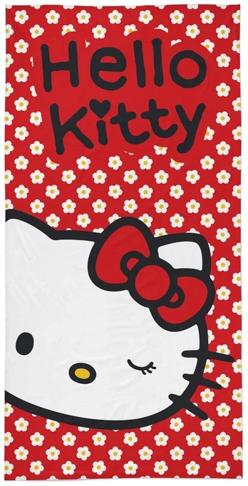 Vaikiškas rankšluostis Hello Kitty, 70 x 140 cm