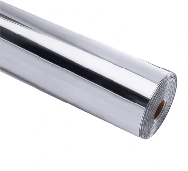 HTVRONT Chrome Metallic Self-Adhesive Film, 30.5 cm x 90 cm (silver)