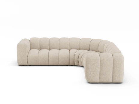Modular Symmetrical Corner Sofa, "Lupine", 6 Seats, 280x280x70, Beige