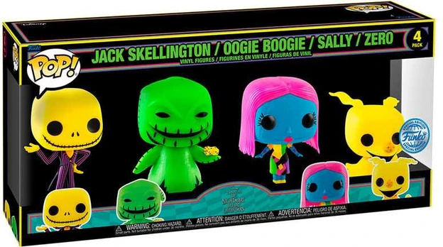 Funko POP pack 4 figures Disney Nightmare Before Christmas Exclusive
