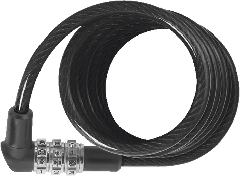 Abus 3506C/120 Juodas trosinė spyna