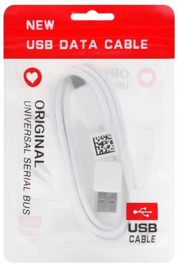 Oem Cable USB Type C 3.0 HD2 1 meter baltas