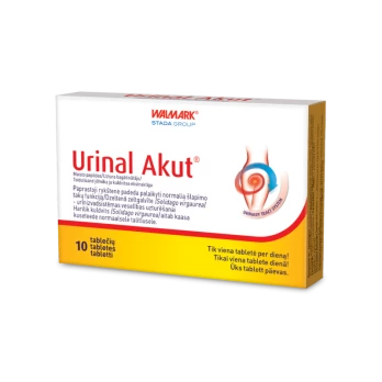 Maisto papildas Urinal Akut, 10 tablečių