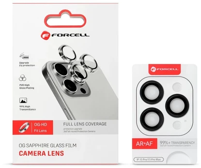 Camera glass to iPhone 18 Pro / 18 Pro Max Forcell Premium light mėlynas