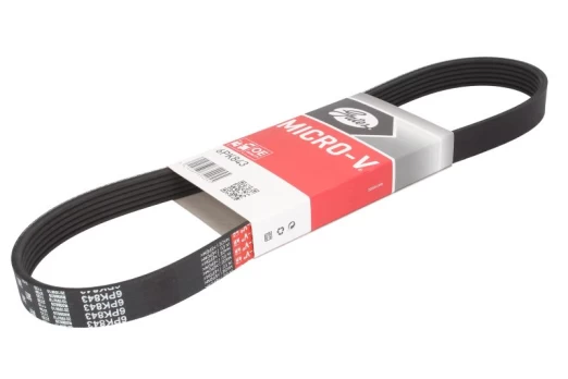 V formos rumbuoti diržai GATES 6PK843