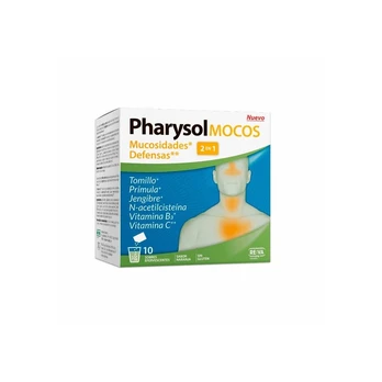Pharysol Mocos tirpios tabletės lengvinančios atsikosėjimą 10 pakelių