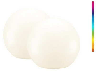 2x Kula LED Goobay 20cm do ogrodu RGBW
