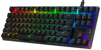 Klaviatūra HyperX HX-KB7BLX-US EN, juoda kaina