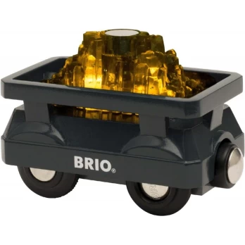 Brio BRIO auksinis wagon with light - 33896