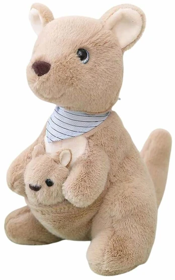 Pliušinis žaislas kengūra 22160, smėlio, 23 cm