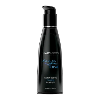 Wicked Aqua Chill Water-Based Lubricant 120ml - Cooling Effect, Vegan