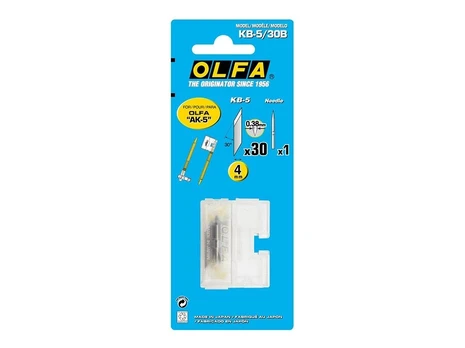 Geležtės KB-5/30B OLFA 4mm 30 vnt