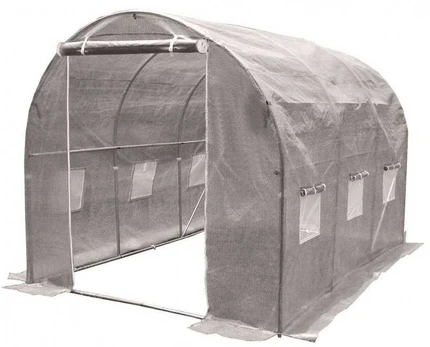 Šiltnamis su armuota plėvele, 6 m2, 2x3 m, pilkas