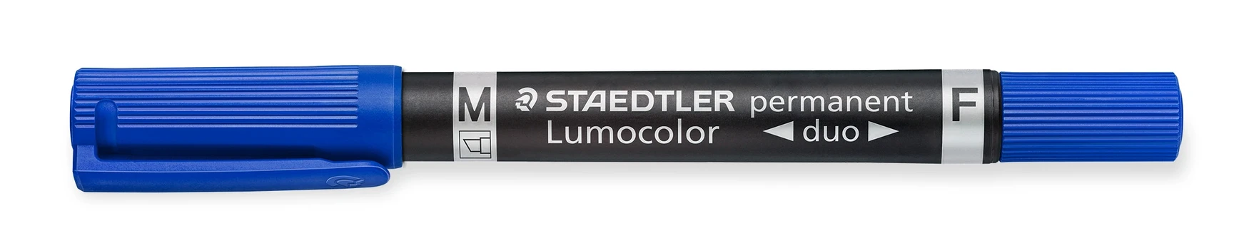 Permanentinis žymeklis STAEDTLER LUMOCOLOR DUO 348, MĖLYNA, vnt.