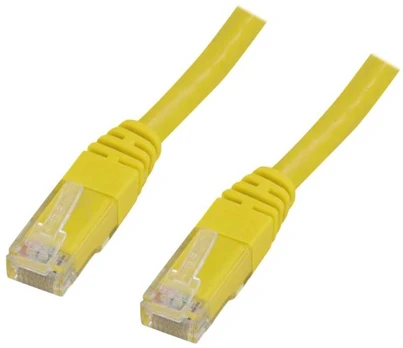 DELTACO U/UTP Cat6 patchkabel 10m, gul