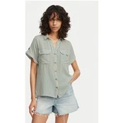 Vero Moda Marškiniai Bumpy 10310139 Žalia Regular Fit