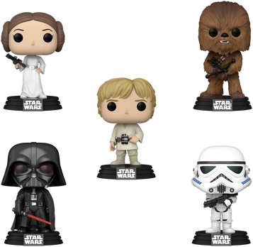 Funko POP pack 5 figures Star Wars