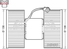 Vidaus pūtiklis DENSO DEA05006 kaina