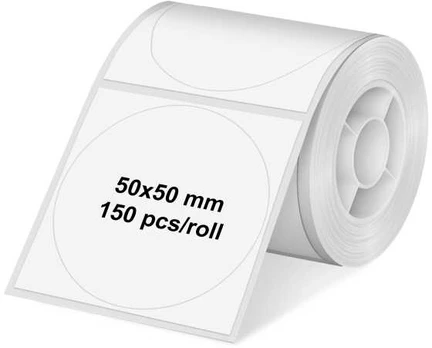 Olympia Etikettenrolle für PM220 rund baltas