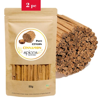 Ceilono cinamono lazdelės, Ceylon Cinnamon Sticks, 2x50g