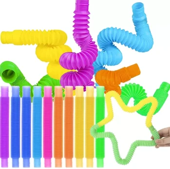 Raminantis žaislas Pop tube, 10vnt.