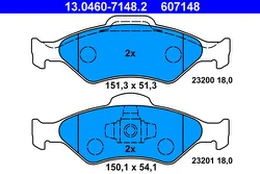 ATE 13.0460-7148.2 Brake pad set