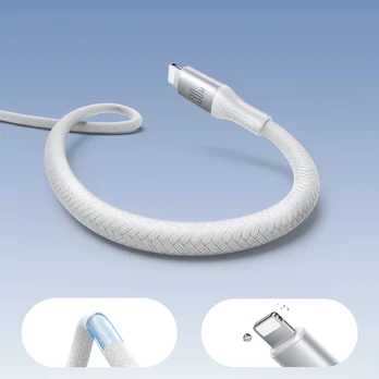 USB kabelis Joyroom S-A28 USB-C to Lightning 30W 2.0m baltas