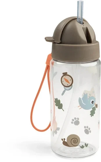 Done by Deer gertuvė su šiaudeliu Tiny Trails Sand, 350 ml