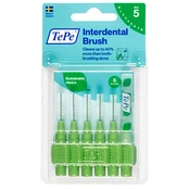 TEPE tarpdančių šepetėlis, žalias, 0.8 mm, 6 vnt. kaina
