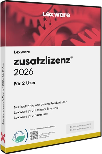 Lexware Zusatzlizenzen 2026 für 2 User - ABO - ESD-DownloadESD