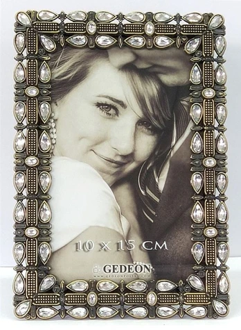 Rėmelis GED 10x15 metalinis RM1646G |auksinis