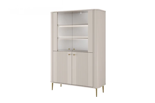 Vitrine Vesper - Cashmere / Gold Legs