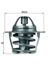 Termostatas, aušinimo skystis MAHLE TX 61 83