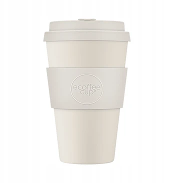 Ecoffee cup Puodelis su savimi Ecoffee Cup Solid Colours Waicara 400ml - Baltas