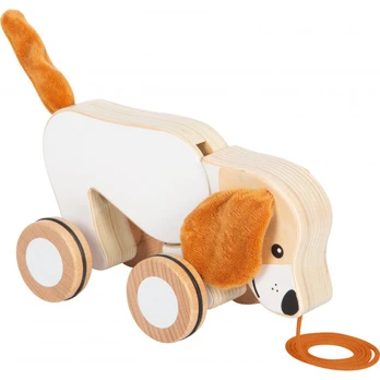 Pull-Along Dog with Crinkly Ears