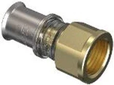 Female straight 20x¾" F, metal, M5, Wavin