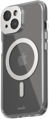 Dėklas Moshi iGlaze for iPhone 15 - Lunar Sidabrinis