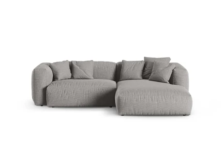 Modular Right Corner Sofa, "Martina", 2 Seats, 280x176x75, Light Grey