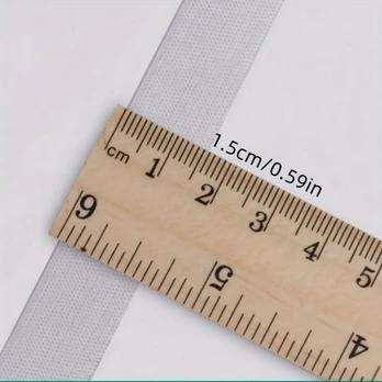 Juosmens diržas, 1.5cm Wide White 10 Meters