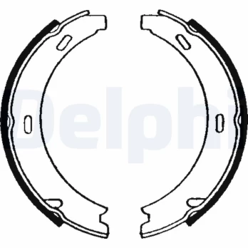 DELPHI LS1637 Brake shoe set