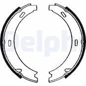 DELPHI LS1637 Brake shoe set kaina
