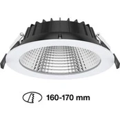 SLC Shift LED įleidžiamas prožektorius Ø 19 cm CCT, baltos spalvos